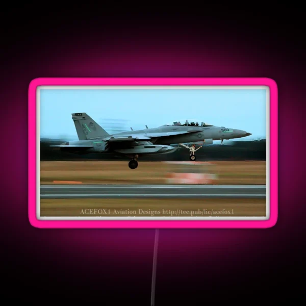 EA 18G Growler Super Hornet FCLP 2 RGB Neon Sign