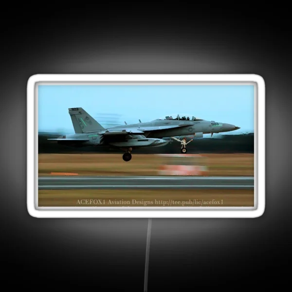 EA 18G Growler Super Hornet FCLP 2 RGB Neon Sign