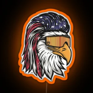 Eagle Mullet USA RGB Neon Sign