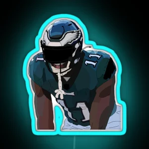 Eagles WR AJ Brown RGB Neon Sign