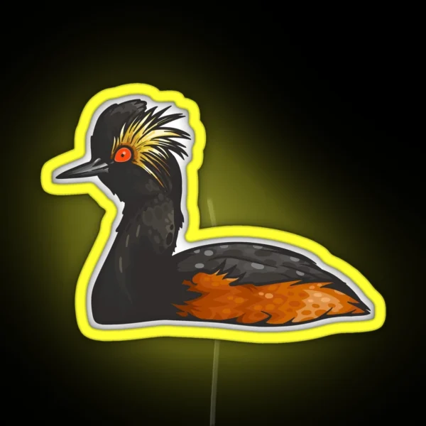 Eared Grebe RGB Neon Sign