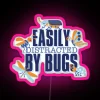 Easily Distracted By Bugs Insect Collector Entomology RGB Neon Sign - Image 6