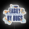 Easily Distracted By Bugs Insect Collector Entomology RGB Neon Sign - Image 4