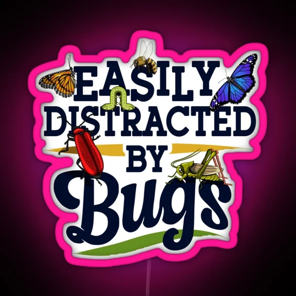 Easily Distracted RGB Neon Sign