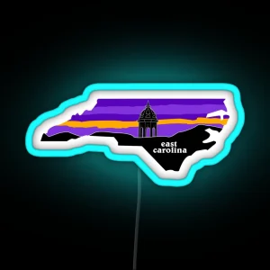 East Carolina Cupula RGB Neon Sign