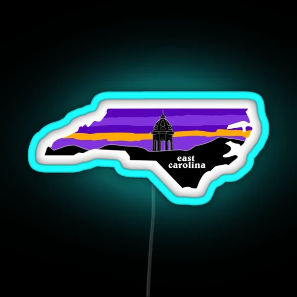 East Carolina Cupula RGB Neon Sign
