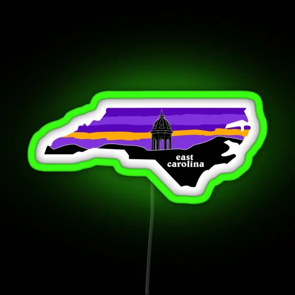 East Carolina Cupula RGB Neon Sign
