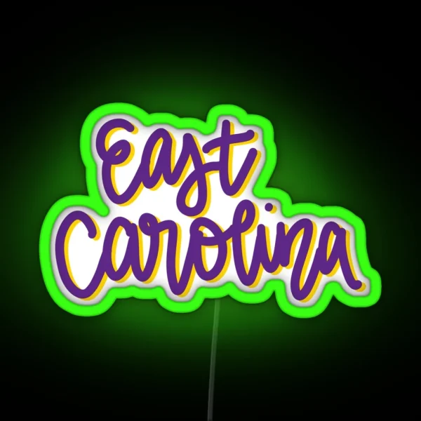 East Carolina RGB Neon Sign