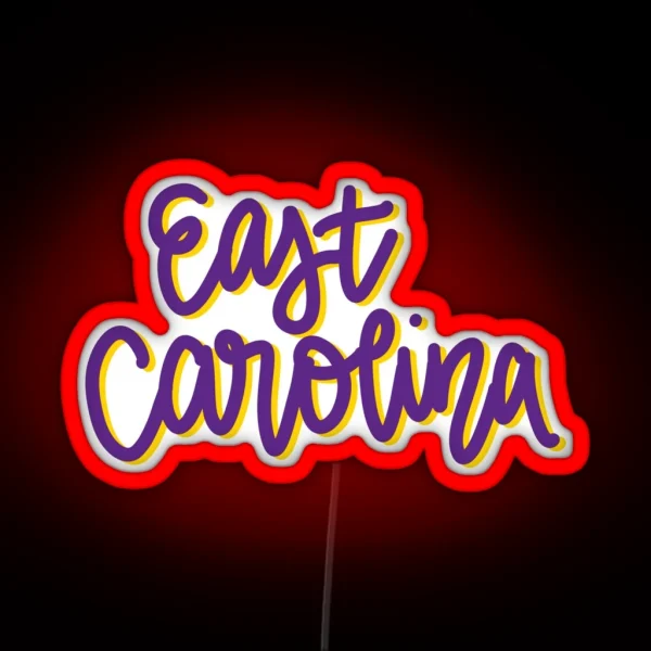 East Carolina RGB Neon Sign