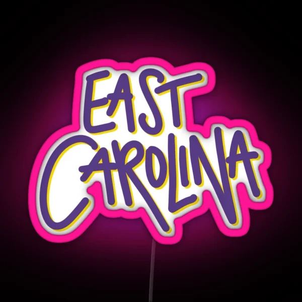 East Carolina RGB Neon Sign
