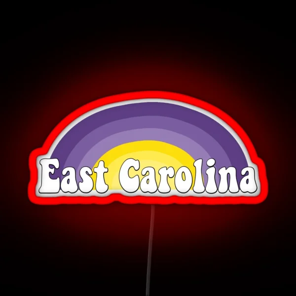 East Carolina University ECU East Carolina Pirates Greenville RGB Neon Sign