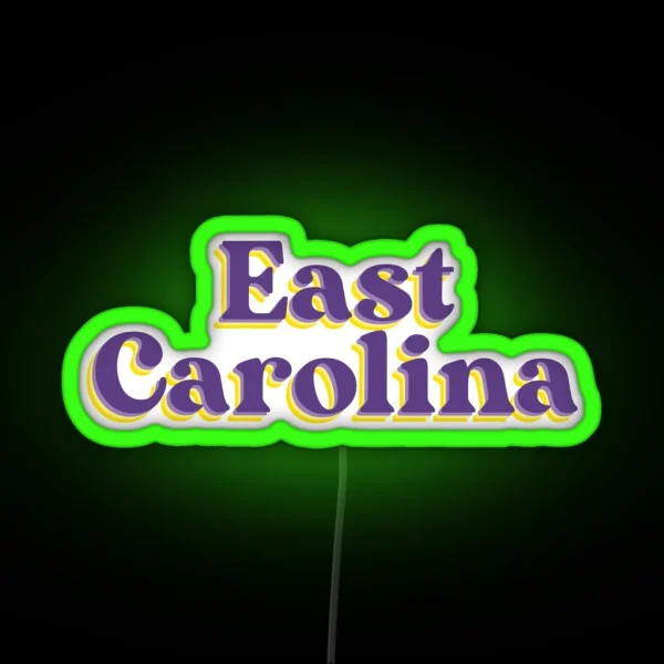 East Carolina University ECU East Carolina Pirates Greenville RGB Neon Sign