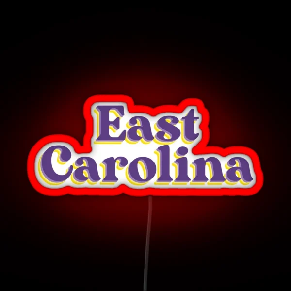 East Carolina University ECU East Carolina Pirates Greenville RGB Neon Sign