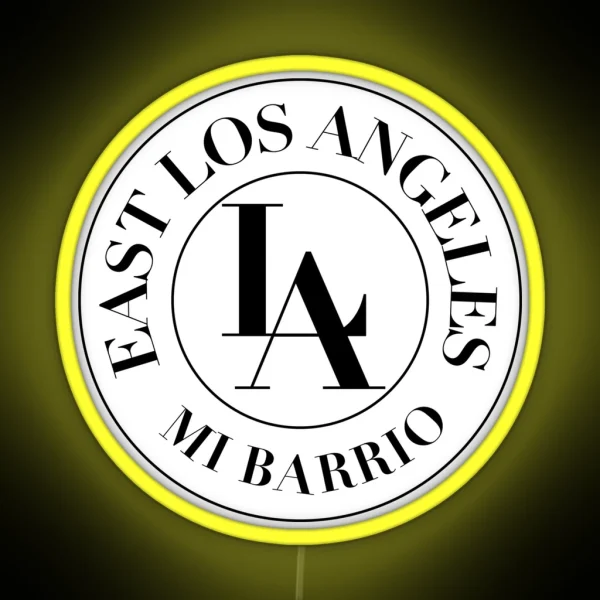 EAST LA Los Angeles California RGB Neon Sign