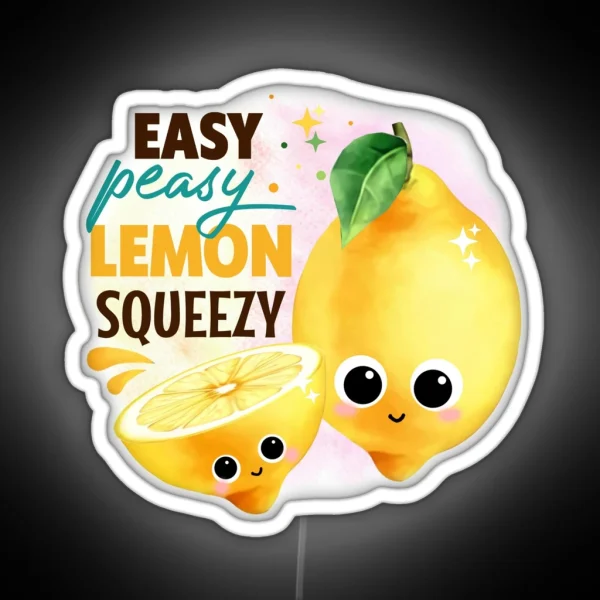 East Peasy Lemon Squeezy RGB Neon Sign