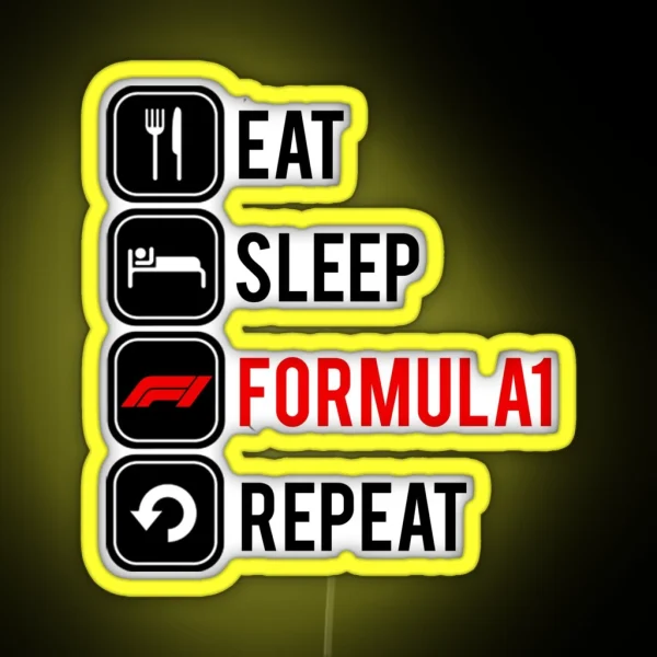 Eat Sleep Formula Repeat RGB Neon Sign