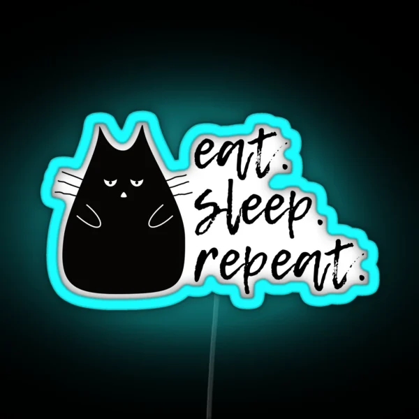 Eat Sleep Repeat RGB Neon Sign