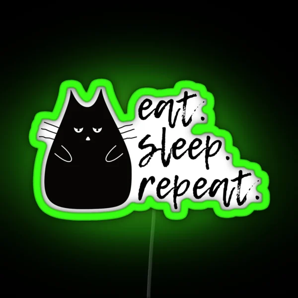 Eat Sleep Repeat RGB Neon Sign
