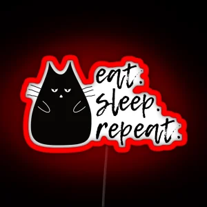 Eat Sleep Repeat RGB Neon Sign