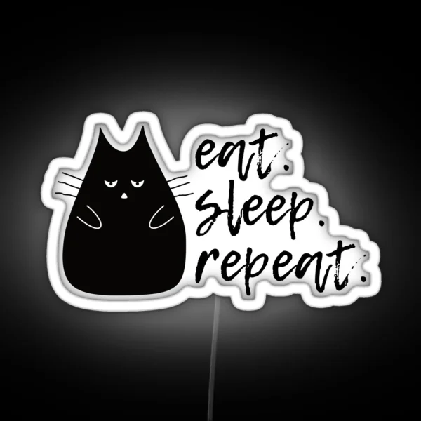 Eat Sleep Repeat RGB Neon Sign