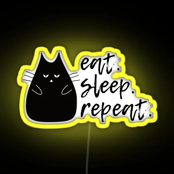 Eat Sleep Repeat RGB Neon Sign