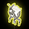 Eat The Patriarchy Punk Ghost Mantis Inclusive Feminist Ink Illustration RGB Neon Sign - Image 5