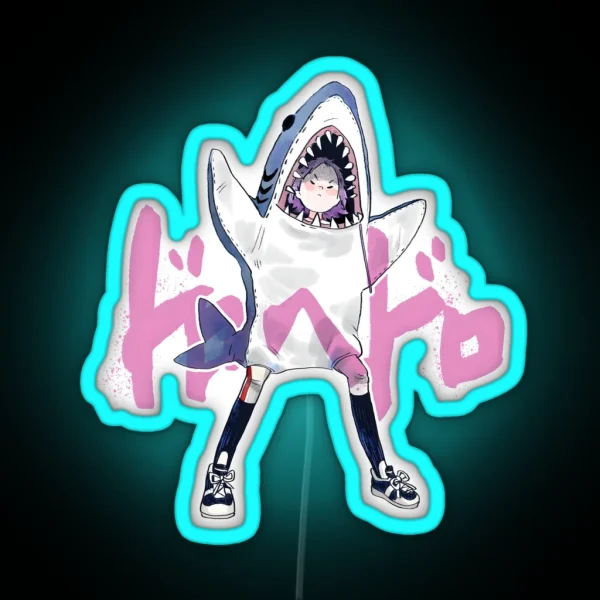 Ebisu Shark Costume RGB Neon Sign