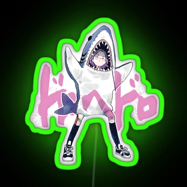 Ebisu Shark Costume RGB Neon Sign