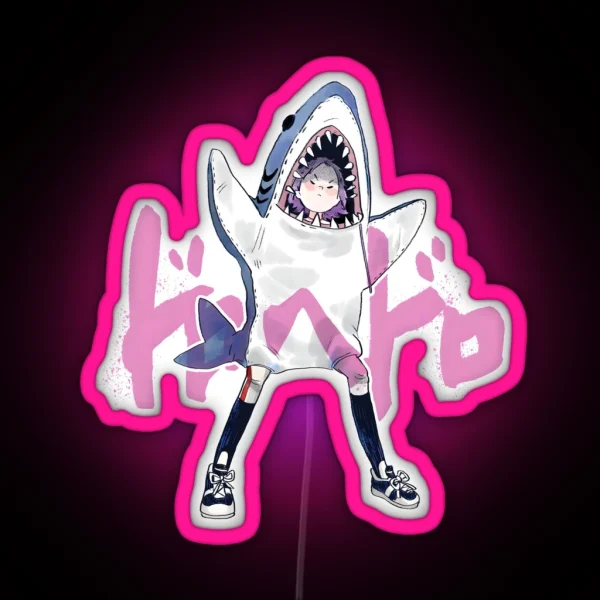 Ebisu Shark Costume RGB Neon Sign