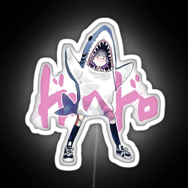 Ebisu Shark Costume RGB Neon Sign