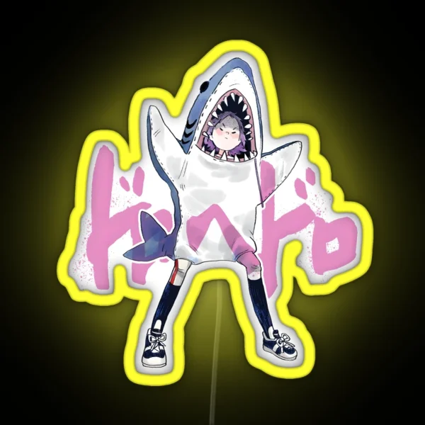 Ebisu Shark Costume RGB Neon Sign