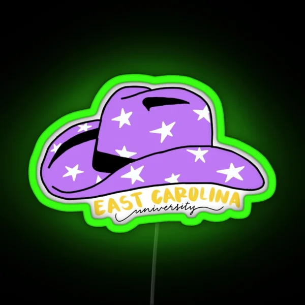 Ecu Cowgirl RGB Neon Sign
