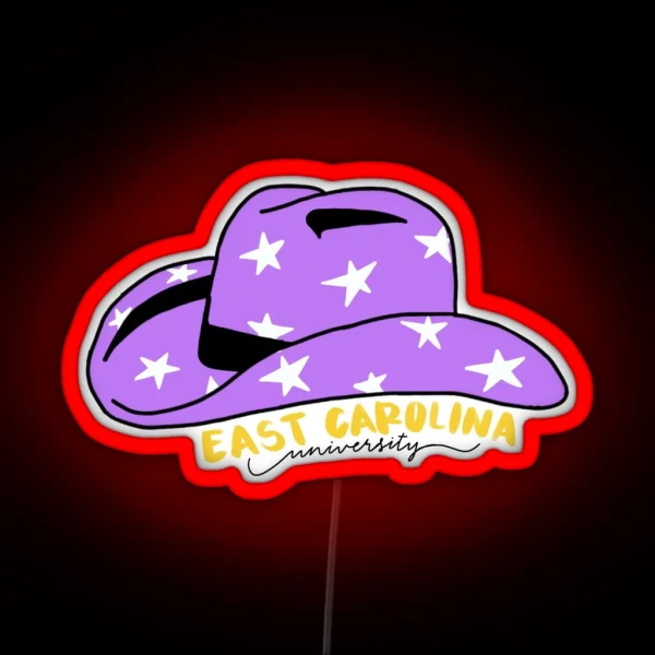 Ecu Cowgirl RGB Neon Sign