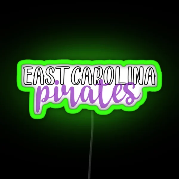 ECU Pirates RGB Neon Sign