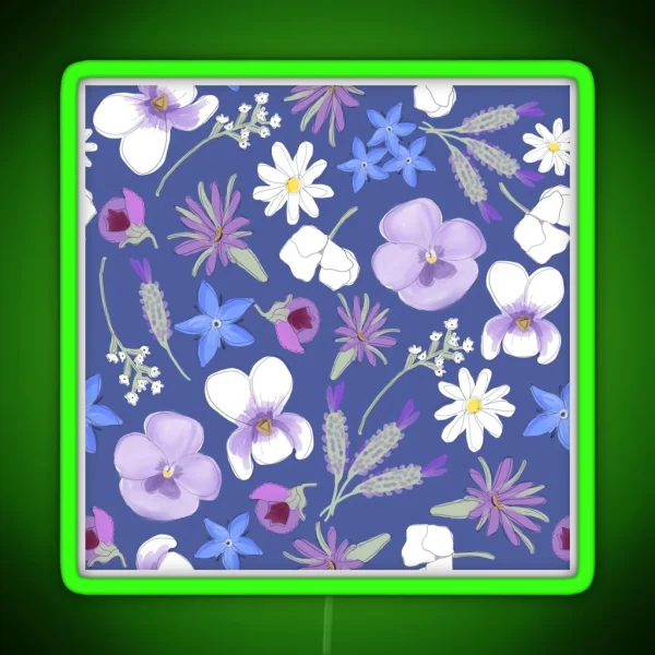 Edible Flowers RGB Neon Sign