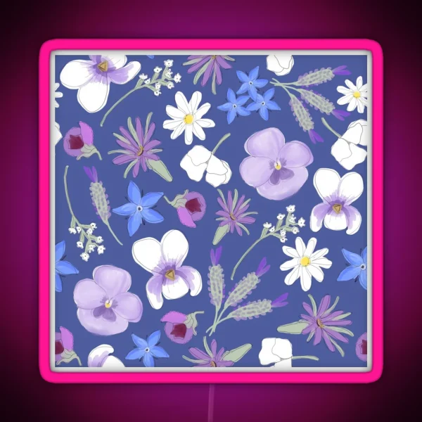 Edible Flowers RGB Neon Sign