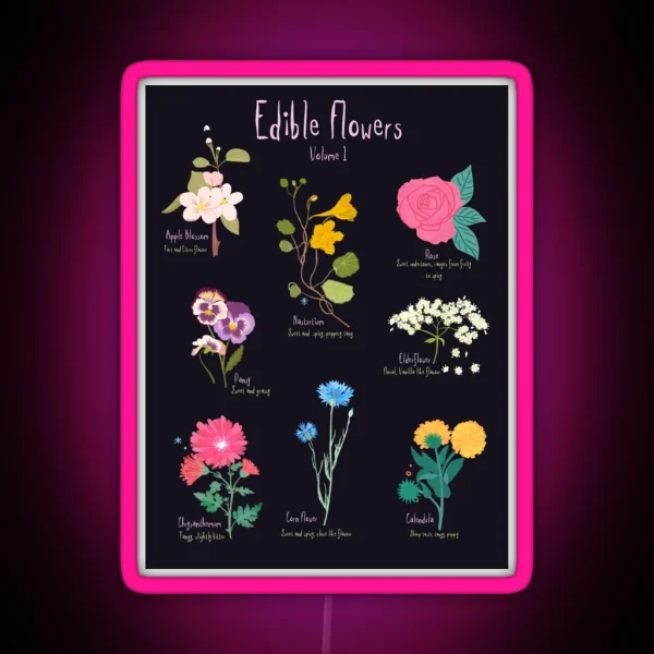 Edible Flowers Volume 1 RGB Neon Sign