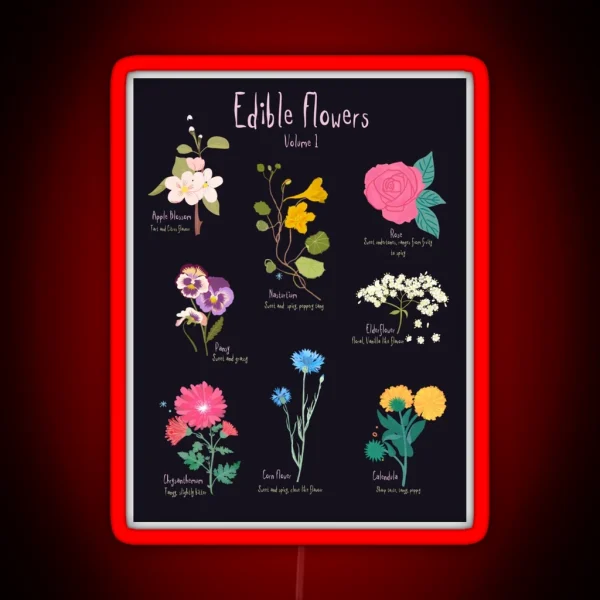 Edible Flowers Volume 1 RGB Neon Sign