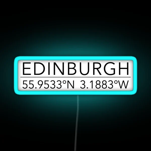 Edinburgh RGB Neon Sign