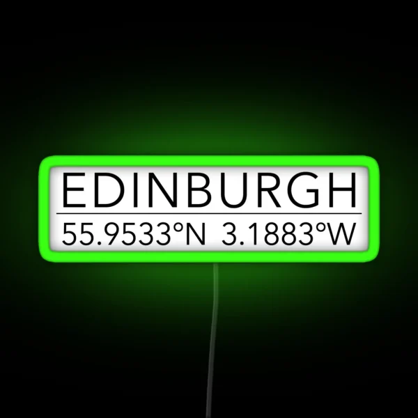 Edinburgh RGB Neon Sign