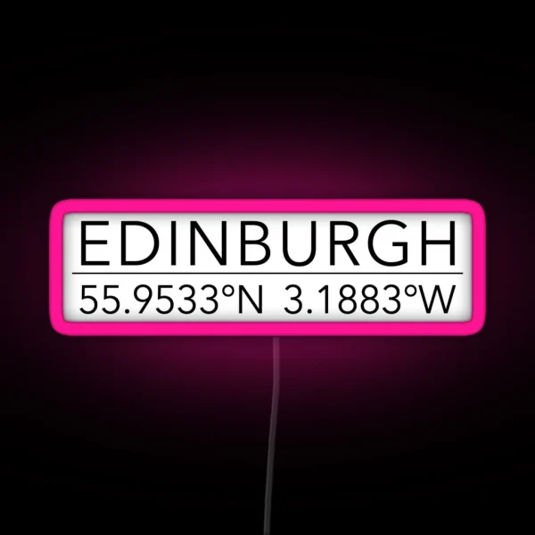 Edinburgh RGB Neon Sign