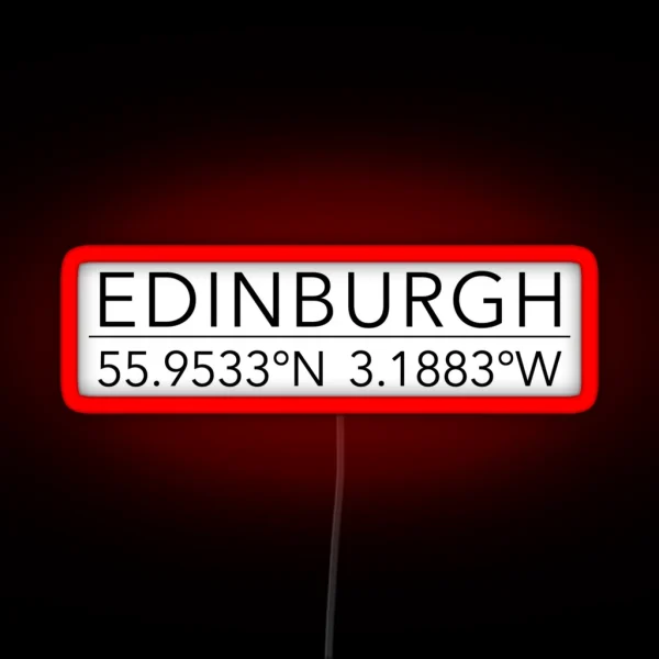 Edinburgh RGB Neon Sign