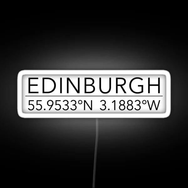 Edinburgh RGB Neon Sign