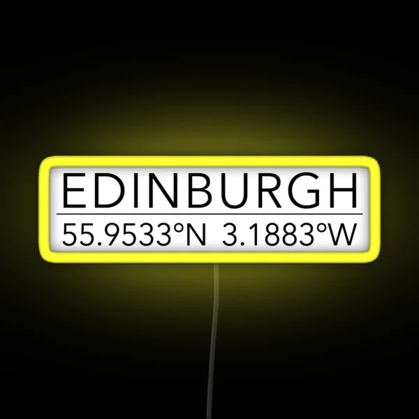 Edinburgh RGB Neon Sign