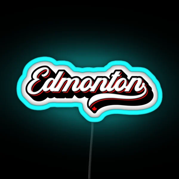 Edmonton Canada RGB Neon Sign