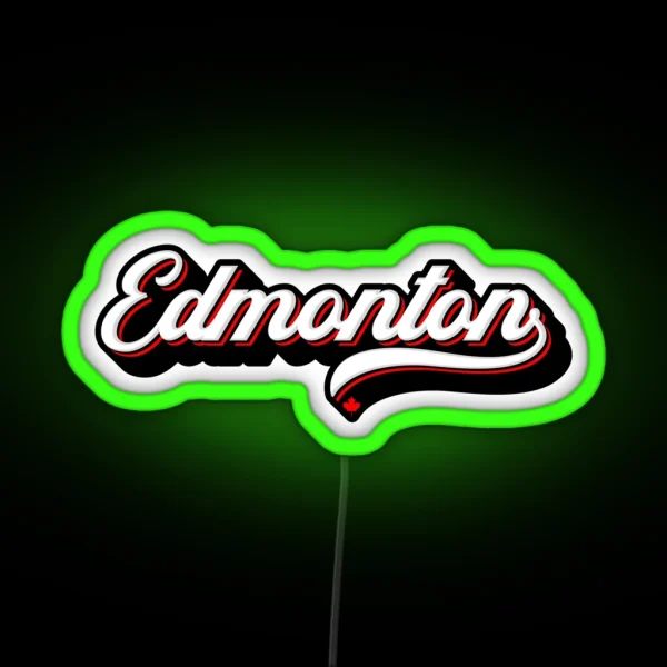 Edmonton Canada RGB Neon Sign