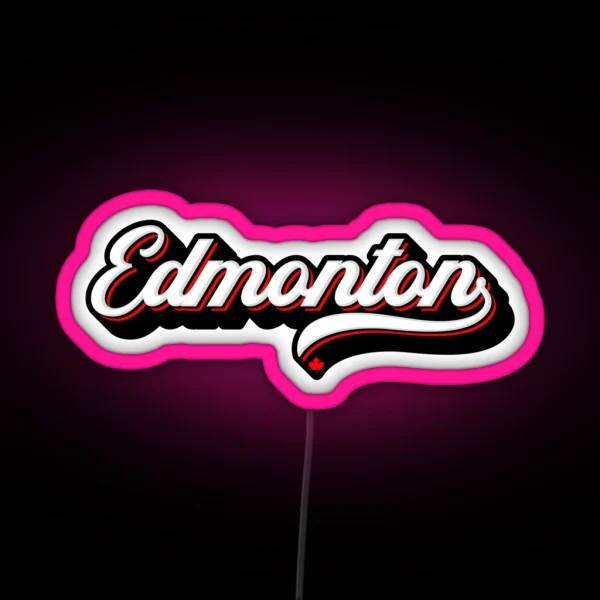 Edmonton Canada RGB Neon Sign
