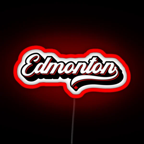 Edmonton Canada RGB Neon Sign