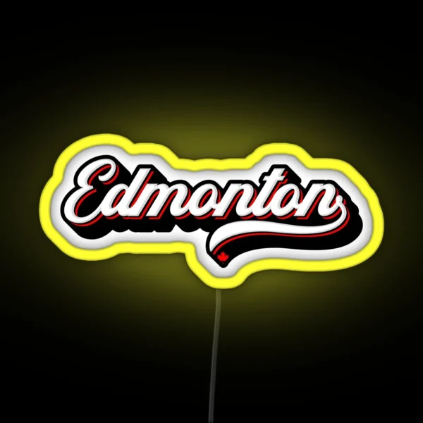 Edmonton Canada RGB Neon Sign