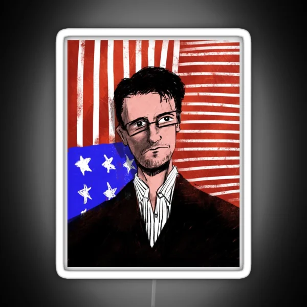Edward Snowden America RGB Neon Sign